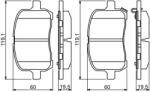 Bosch fékbetétkészlet, tárcsafék BOSCH 0 986 494 306 (0 986 494 306)
