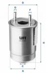 UFI Üzemanyagszűrő UFI 24.147. 00