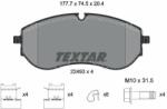 TEXTAR fékbetétkészlet, tárcsafék TEXTAR 2249301 (2249301)