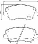 BREMBO fékbetétkészlet, tárcsafék BREMBO P 30 123 (P 30 123)