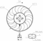 NRF ventilátor, motorhűtés NRF 47970 (47970)