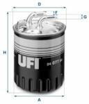UFI Üzemanyagszűrő UFI 24.077. 00