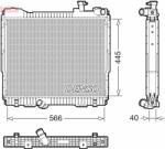 DENSO hűtő, motorhűtés DENSO DRM46074