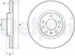 DELPHI Tarcza Ham. Opel Astra G/h (bg3770c)