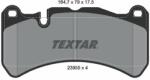 TEXTAR fékbetétkészlet, tárcsafék TEXTAR 2395501 (2395501)