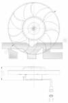 TYC ventilátor, motorhűtés TYC 837-0025