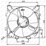 NRF ventilátor, motorhűtés NRF 47041 (47041)