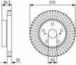 Bosch féktárcsa BOSCH 0 986 479 A97 (0 986 479 A97)