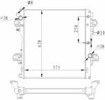 NRF hűtő, motorhűtés NRF 550018 (550018)
