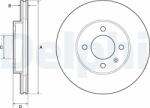 DELPHI Tarcza Ham. Vw Golf (bg2455)