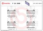 BREMBO fékbetétkészlet, tárcsafék BREMBO P 24 256E (P 24 256E)