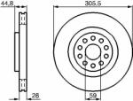 Bosch féktárcsa BOSCH 0 986 478 963 (0 986 478 963)