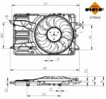 NRF ventilátor, motorhűtés NRF 470044 (470044)