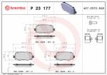 BREMBO fékbetétkészlet, tárcsafék BREMBO P 23 177X (P 23 177X)