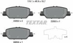 TEXTAR fékbetétkészlet, tárcsafék TEXTAR 2285201 (2285201)