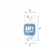 UFI Üzemanyagszűrő UFI 31.028. 00 (31.028.00)
