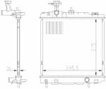 NRF hűtő, motorhűtés NRF 550022 (550022)