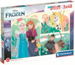 Clementoni SuperColor - Jégvarázs 3 az 1-ben puzzle 3x48 db-os (25284)