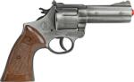 GONHER Revolver Politie Magnum, Culoare Argint Antichizat, 12 Capse