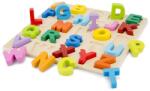New Classic Toys Puzzle Lemn Alfabet Litere Mari, 25 Piese Puzzle