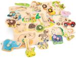 New Classic Toys Puzzle Lemn Safari, 16 Piese Puzzle