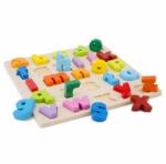 New Classic Toys Puzzle Lemn Alfabet Litere Mici, 25 Piese Puzzle