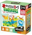 Headu 8+1 Puzzle Dinozauri (HE22243) Puzzle