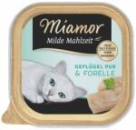 Miamor Milde Mahlzeit Poultry Pure&Trout 100g pasare si pastrav, hrana pisica adulta