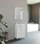 Savinidue Smart 55cm-es lenyílós, fiókos fürdőszobaszekrény + mosdó - mindigbutor