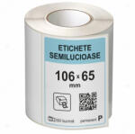 LabelLife Rola etichete autoadezive semilucioase 100x65 mm, adeziv permanent, 500 etichete rola (ER07R100X65CA)