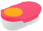 B. box Cutie mică pentru gustări - roz/portocaliu (681) Set pentru masa bebelusi