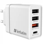Verbatim 30W 4-Port USB Wall Charger fehér (49701)