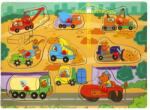 Woodyland Puzzle din lemn, Woody, Vehicule, 8 piese (S02002913_001w) Puzzle