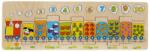 Sunman Puzzle din lemn, Trenulet, 11 piese (S00002911_001w) Puzzle