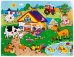 Sunman Puzzle din lemn, Ferma, 9 piese (S00002915_001w) Puzzle