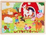 Woodyland Puzzle din lemn, Woody, Animale de la ferma, 48 piese (S00001853_001w) Puzzle