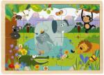 Woodyland Puzzle din lemn, Woody, Animale salbatice, 20 piese (S01002908_001w) Puzzle