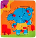 Sunman Mini puzzle din lemn, Animalute, 5, 6 piese (S00007018_001w) Puzzle