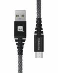 Mobilonline ECO KÁBEL Kevlar USB/Micro USB 1.2 M 60W antracit
