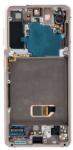  NBA001LCD1011200297688 Samsung Galaxy S21 5G OLED kijelző érintővel Arany kerettel előlap (NBA001LCD1011200297688)