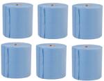 MADDOX Set 6 role hartie profesionala 2 straturi, albastra, 100% celuloza, 450 coli, 36x20cm MADDOX 162m (MAD1008S)