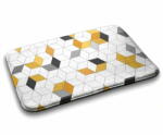  tulup. hu Fürdőszobai szőnyeg Geometriai kockák 75x45 cm Fehér