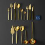 Villeroy & Boch V&B MetroChic d’Or Cutlery evőeszközkészlet 12személyes 113részes