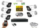 Monitorrs Security - IP kamerarendszer 5 kamerával 2 Mpix - 6023K5