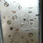 Csempematrica Körök sztatikus üvegdekor ablakfólia 45cmx2m (45cmx2m)