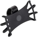 Hurtel Forgatható szilikon kerékpáros tartó cserélhető fejjel - fekete