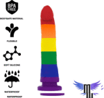 Mythology Силиконово дилдо Devon Pride Mythology 16, 5 см