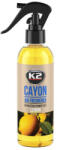 K2 CAYON Deocar - pumpás légfrissítő - Citrom illatú autóillatosító 250 ml