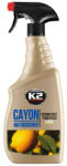 K2 CAYON Deocar - pumpás légfrissítő - Citrom illatú autóillatosító 700 ml