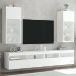vidaXL 2 db fehér TV-szekrény LED-világítással 40, 5 x 30 x 90 cm (837044) - pepita